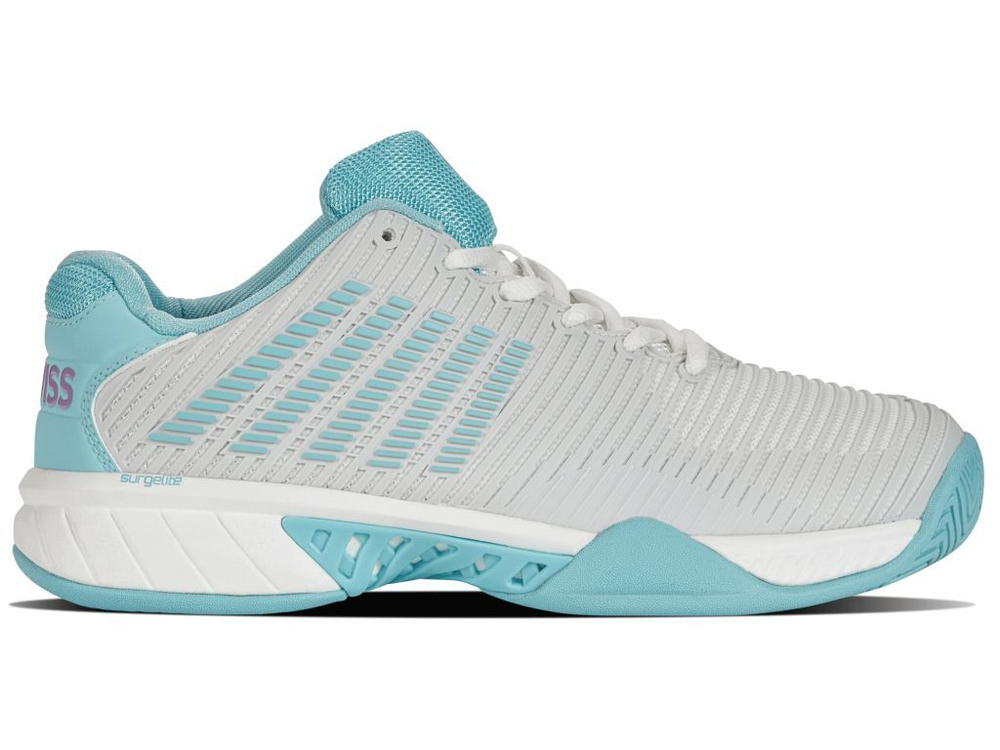 Женские теннисные кроссовки K-Swiss Hypercourt Express 2 - brilliant white/angel blue/sheer lilac