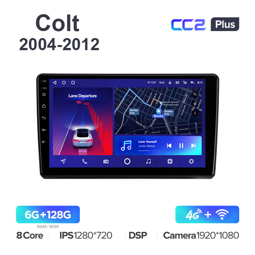 Teyes CC2 Plus 9"для Mitsubishi Colt, Colt Plus 2004-2012