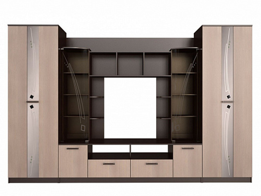 Стенка в гостиную Венеция, венге