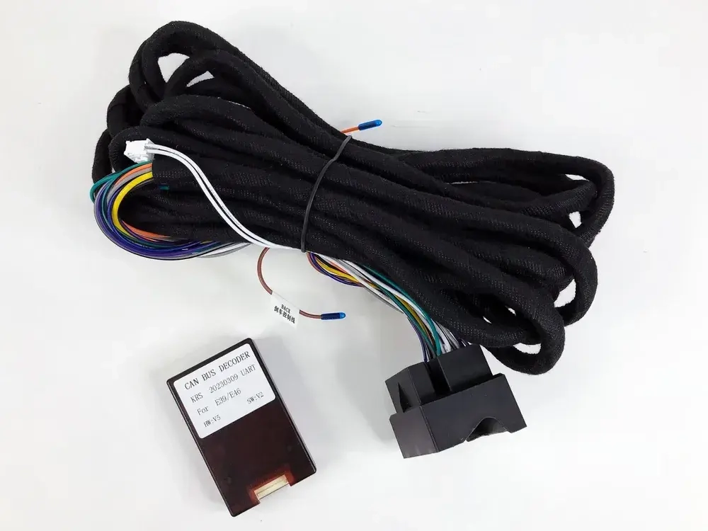 Комплект рамки с разъёмами 9" BMW X5 E53 2000-2006, 5 E39 с длинными проводами в багажник - Car-Smart 9557B