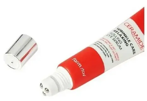 FarmStay Укрепляющая сыворотка с керамидами для век Ceramide Wrinkle Care Relaxing Rolling Eye Serum