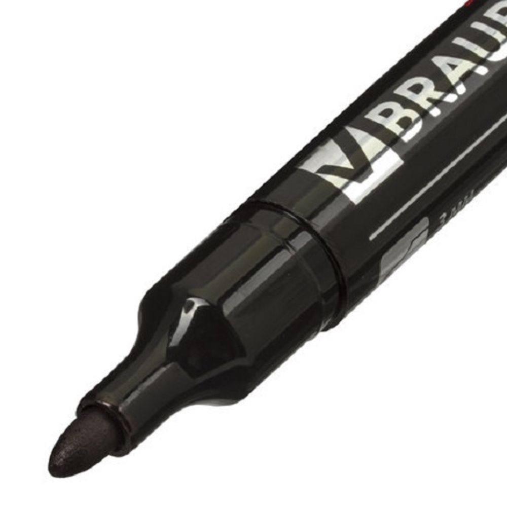 Маркер перманентный 3.0мм, Brauberg Contract, чёрный