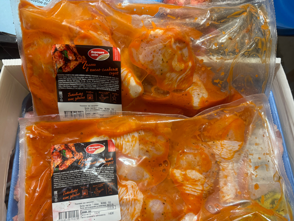 Голень в кисло сладком соусе