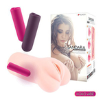 Телесный вибромастурбатор-вагина 20см Kokos Sandara Auto