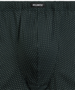 Мужские трусы шорты Atlantic, набор из 3 шт., хлопок, изумрудные + темно-серый меланж + баклажановые, 3MH-218