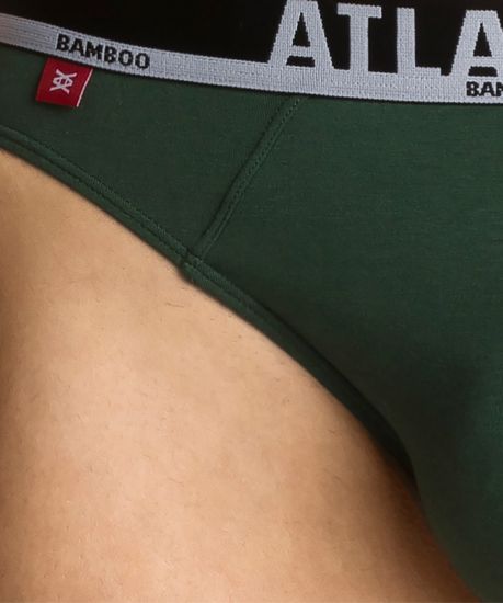 Мужские трусы слипы спорт Atlantic MP-1565, зеленые