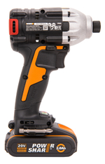 Шуруповерт импульсный ударный бесщеточный аккумуляторный WORX WX261