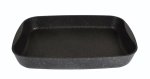Противень 36,5*26*5,5см АП (темный мрамор)