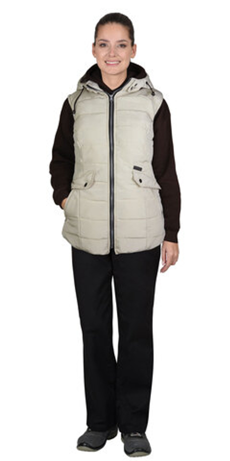 Жилет СИРИУС-УЛЬТРА бежевый, подкладка флис