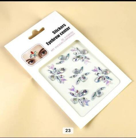 Композиции из страз №23, серебро