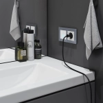 Рамка из стекла на 2 поста Favorit серый W0021115