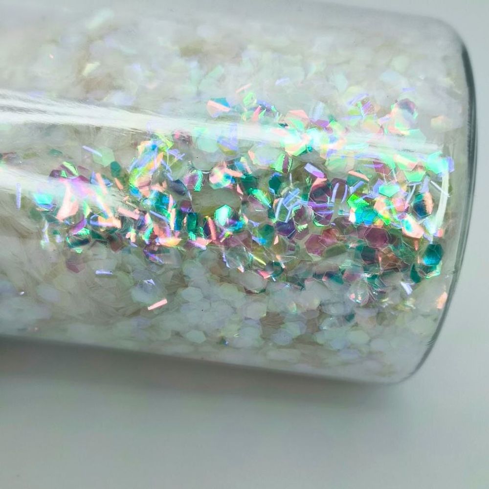 Чешуйки изогнутые прозрачные Хамелеоны 15 - для литья изделий из смолы, творчества, рукоделия, декора, украшения...