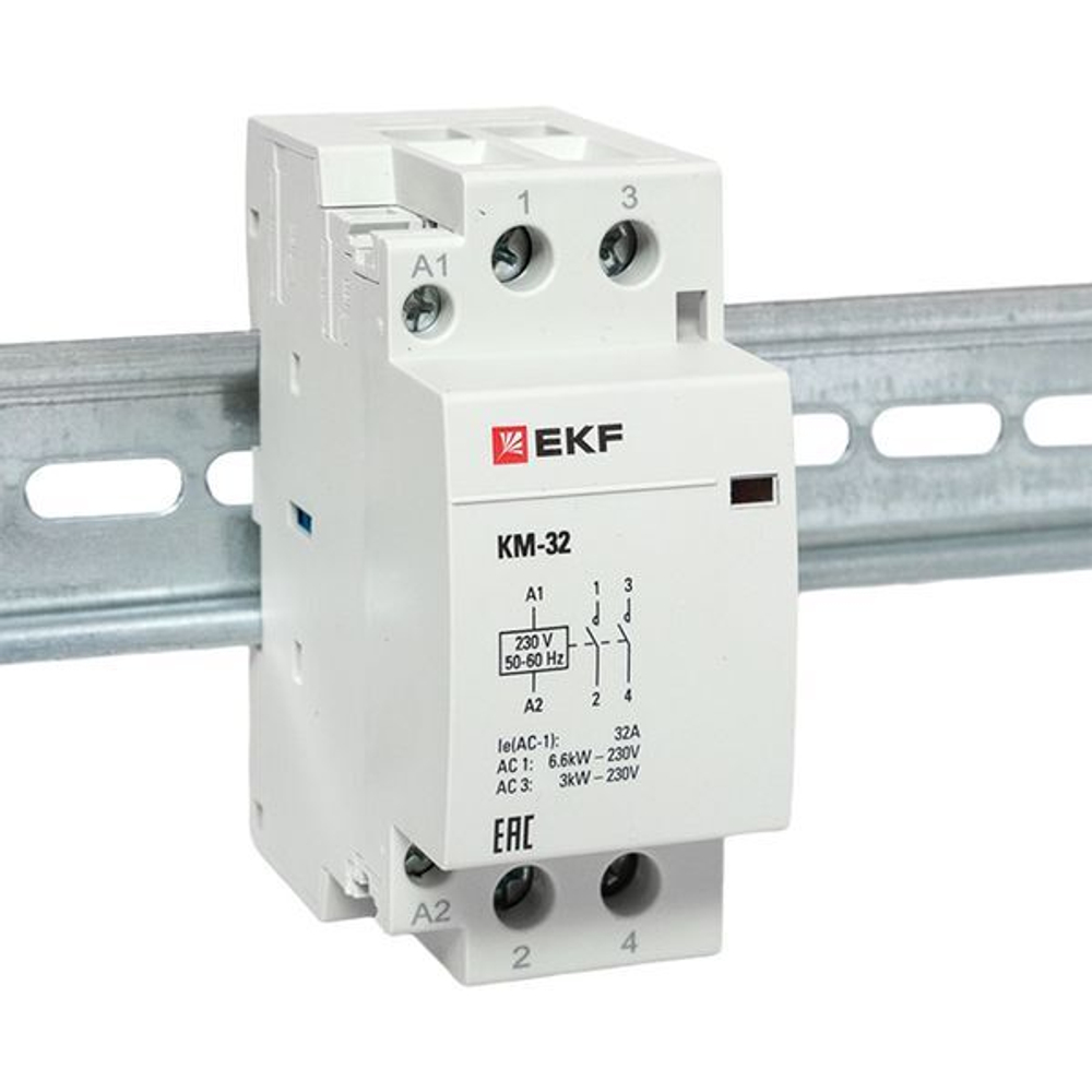 Контактор модульный КМ 32А 2NО (2 мод,) EKF PROxima