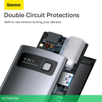 Док-станция Baseus Metal Gleam Series 4-in-1 (WKWG070013)