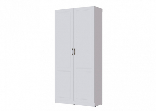 Гостиная Апполия Шкаф 2-х створчатый (фасад) белый дуб ТЭКС