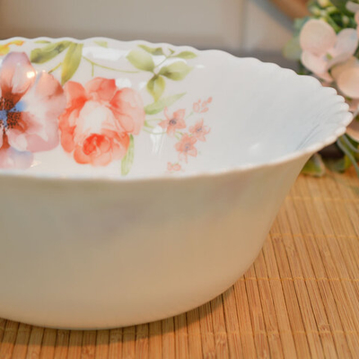 Салатник 1200мл 20см Аврора, стеклокерамика