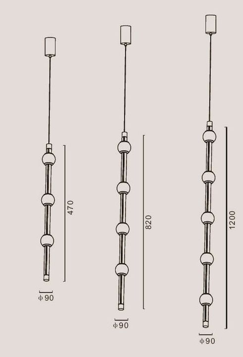 Подвесной светодиодный светильник Romatti Cullinan Bastone PD11132W
