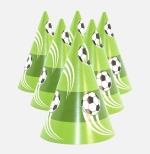 Колпаки праздничные «Футбольный мяч», 6 шт