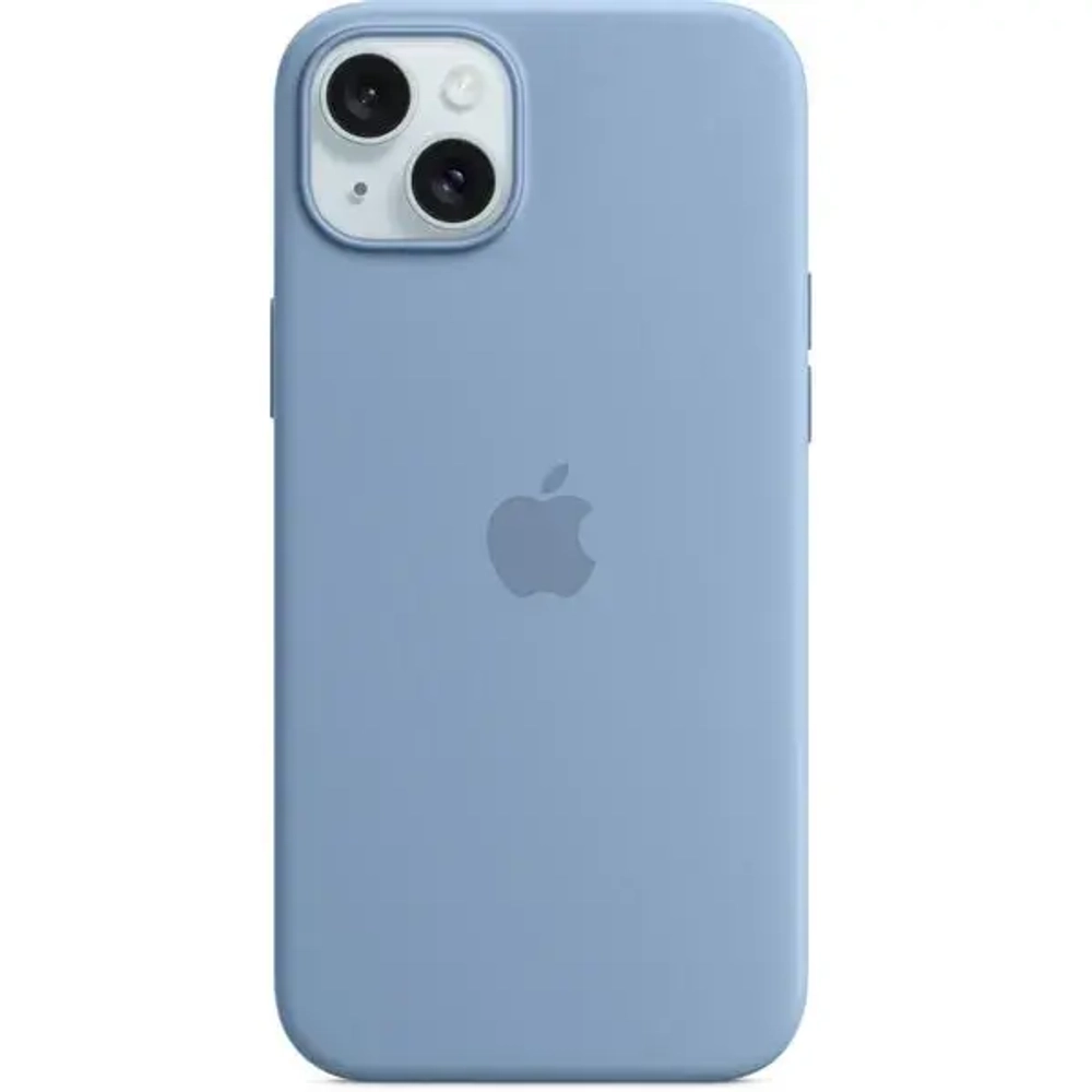 Чехол-накладка Silicone Case with MagSafe для iPhone 15 Pro Max силиконовый (синий)