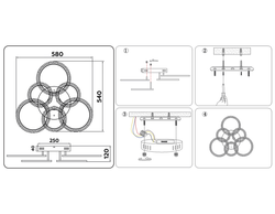 Ambrella Потолочный светодиодный светильник с пультом Original FA414