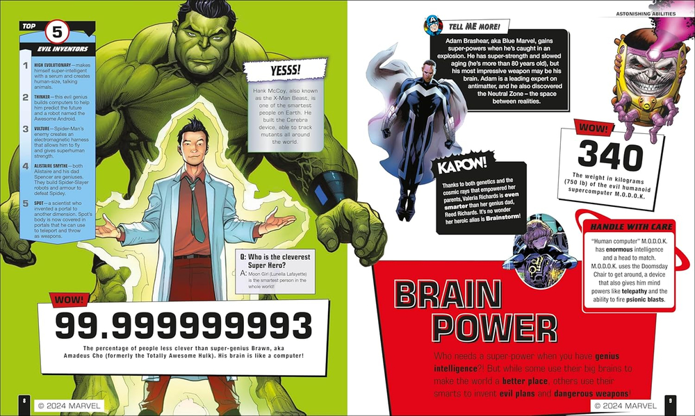 Marvel Incredible Records: Amazing Powers and Astonishing Stats