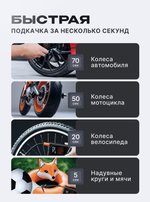 Автомобильный компрессор, 7 в 1, беспроводной, встроенный аккумулятор, цифровой манометр