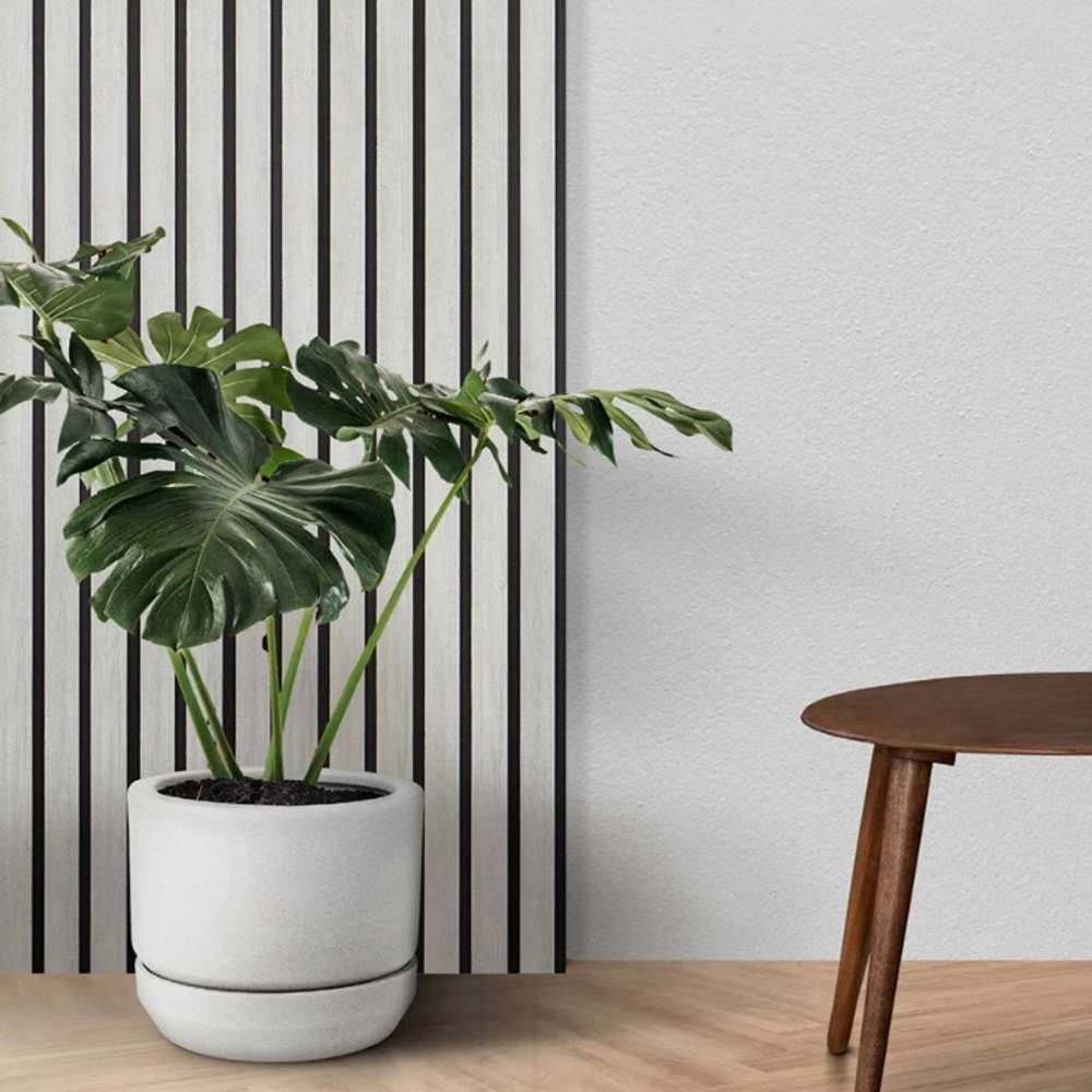 Реечная панель ПВХ Санторини Белый 125х3000 мм