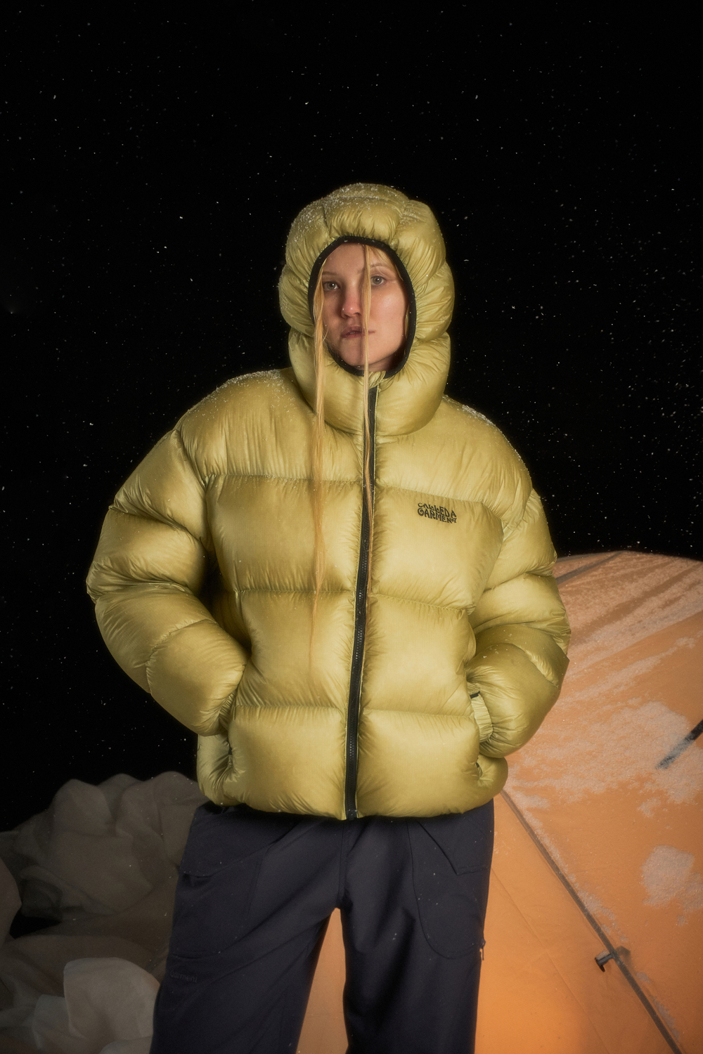 Куртка Called a Garment Puffer Fish Down Jacket "Citron"