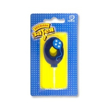 Свеча-цифра "0" Шарик, 4.5см