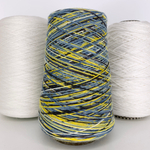 Caliza - Italy Stock- 75% шерсть, 25% п/а; 420м/100гр., мультиколор салатовый