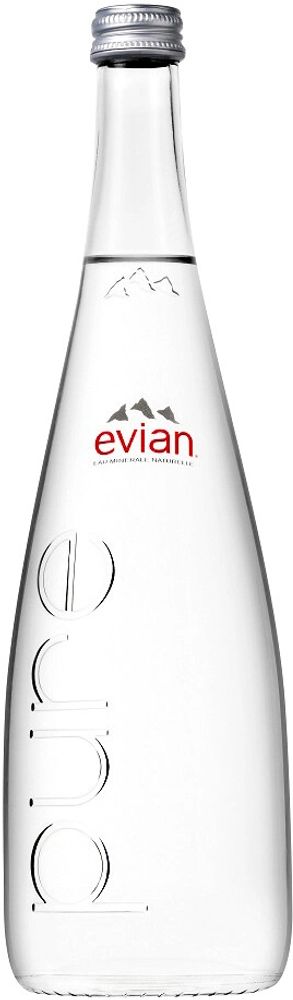 Вода природная минеральная Эвиан / Evian 0.75 - стекло