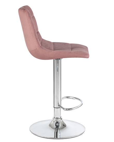 Стул барный DOBRIN TAILOR, пудрово-розовый велюр (MJ9-32)