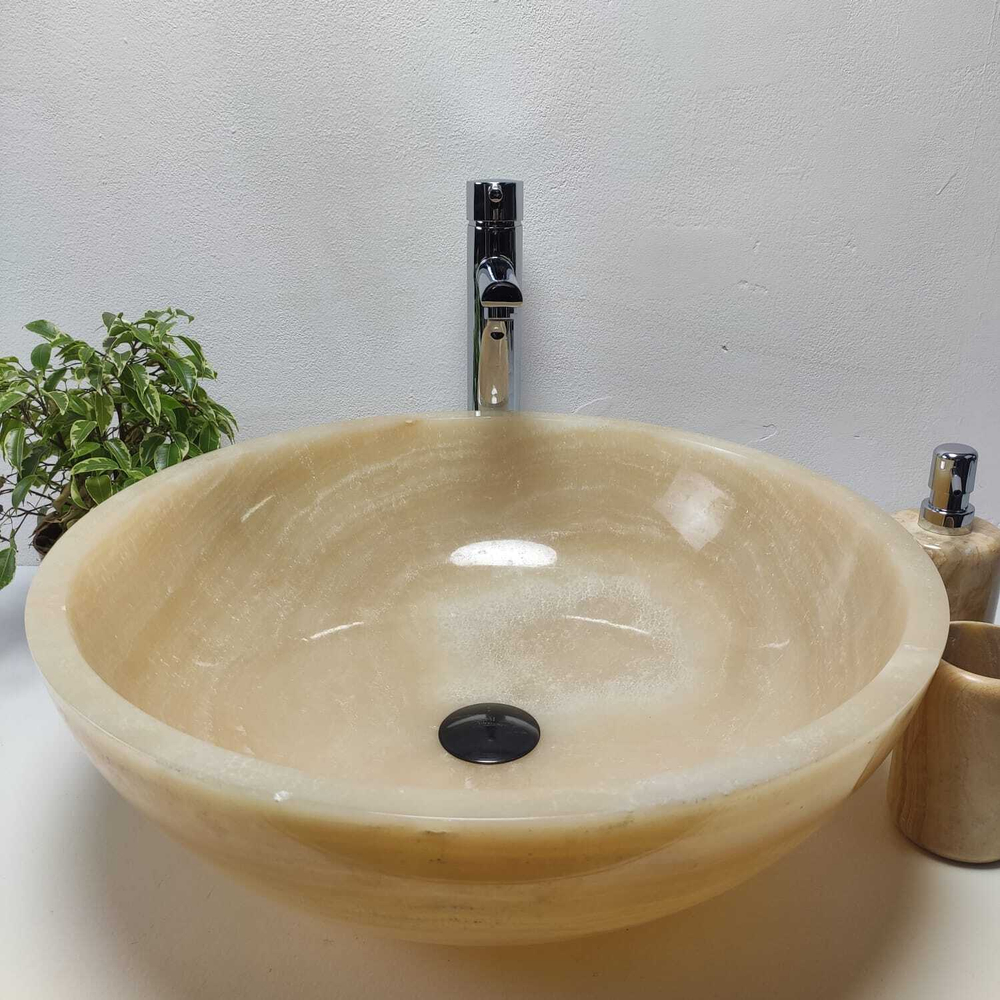 Раковина из оникса Bowl Yellow Big BO-61071 50*50*17