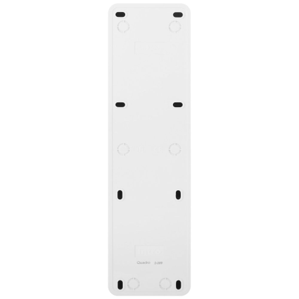 Розетка Intro Quadro 2-209-01 без заземления пятиместная 5х2P 16А-250В IP20 ОУ белый