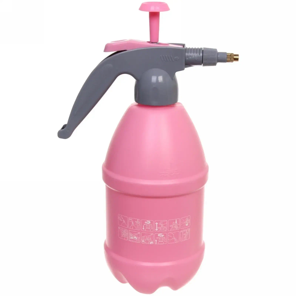 Опрыскиватель помповый 2л «Семицветик» цвет розовый ДоброСад