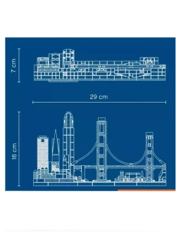 Конструктор Архитектура Сан-Франциско Калифорния 595 деталей