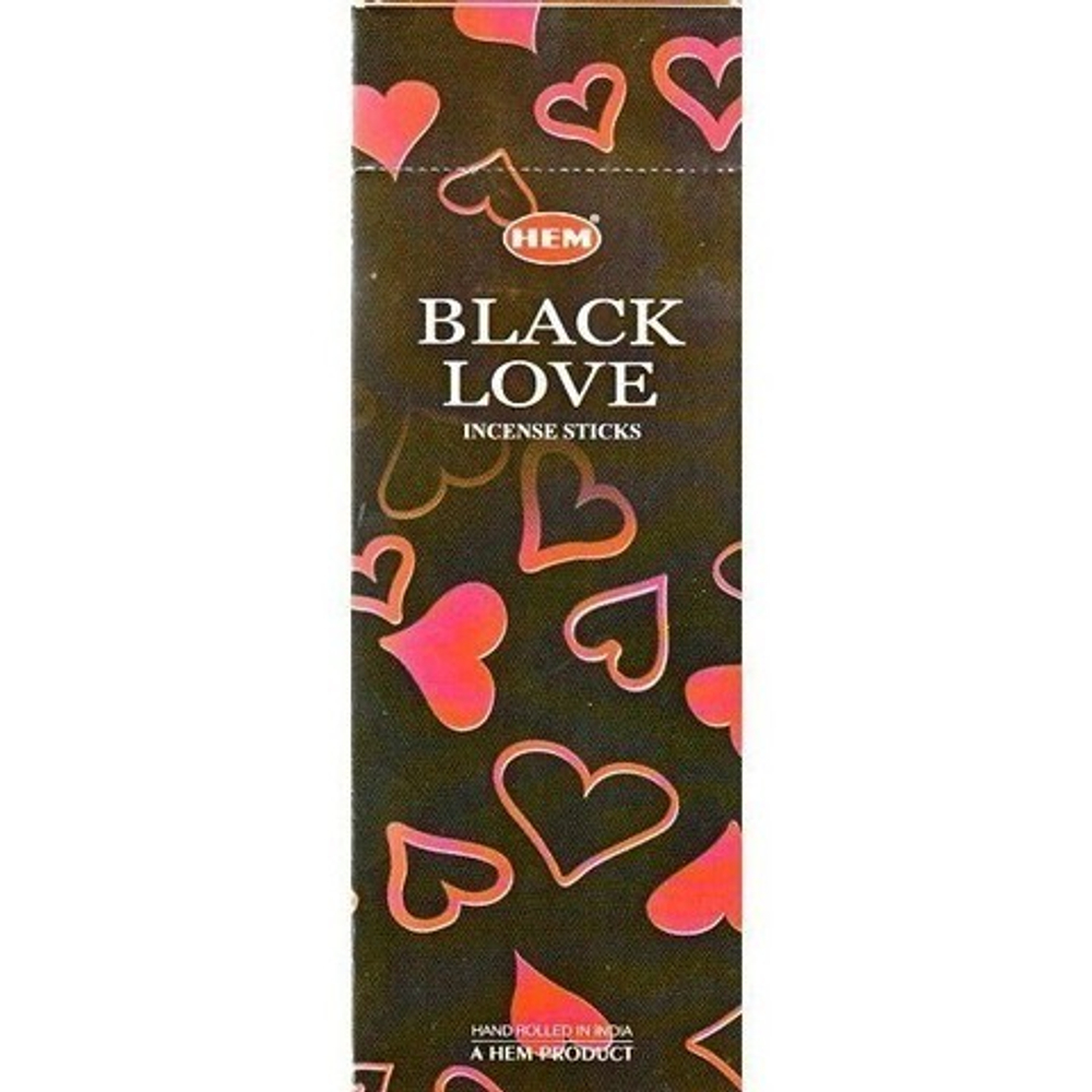 HEM Black Love шестигранник Благовоние Черная любовь (роза, афродезия, иланг-иланг, пачули)