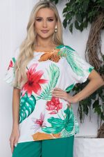 Костюм Шейла (зеленый/цветы) К10513 LT Collection
