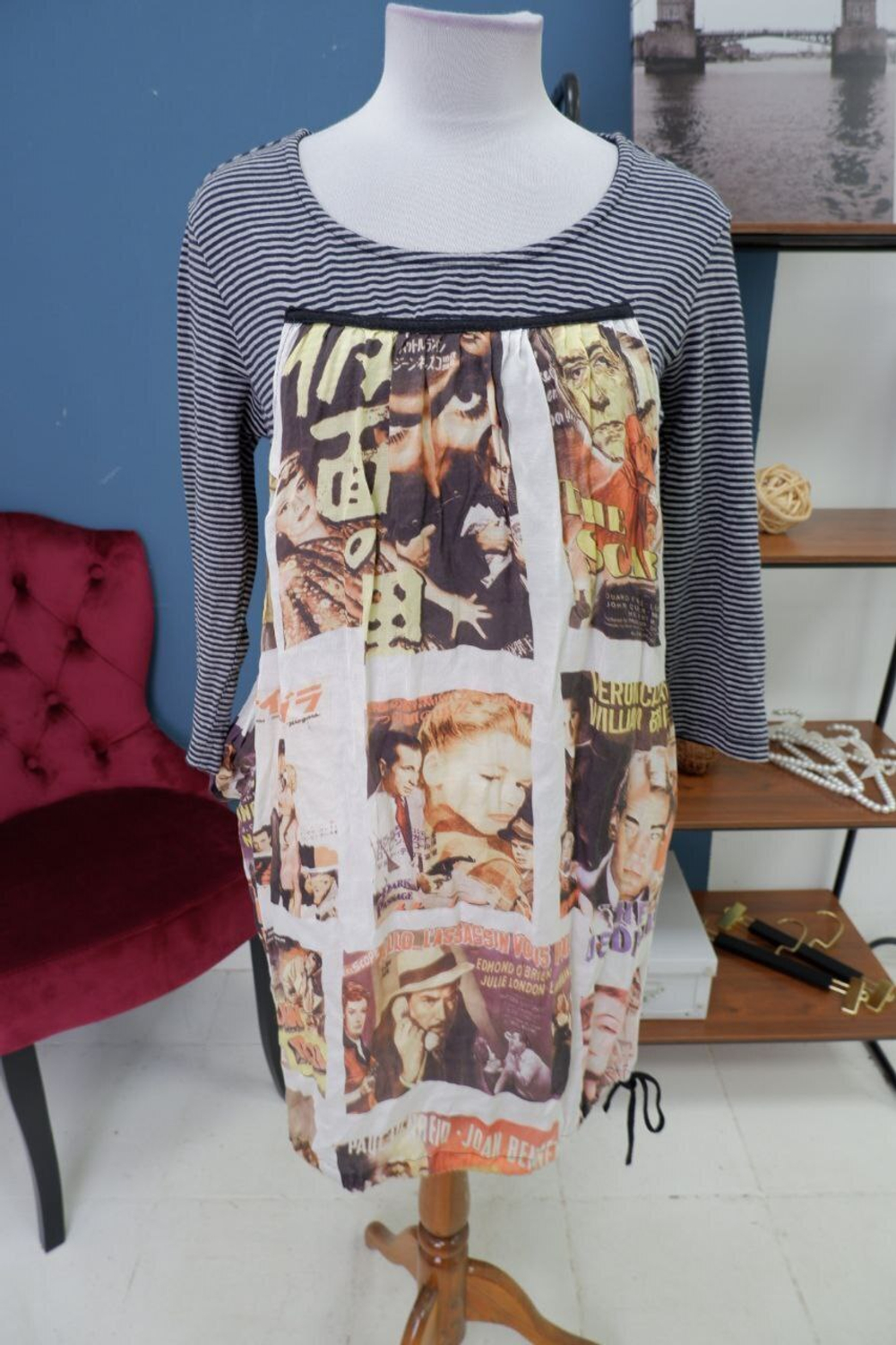 Платье Nice Girl с принтом 46-48 размер