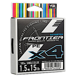 Шнур YGK Frontier X4 PE 100м #1.5  0.205мм 6.8кг 1шт Dark Green