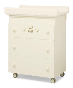 Пеленальный комод Erbesi Tippy Jolie слоновая кость