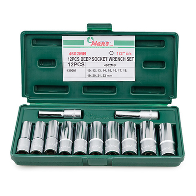 Набор 6-гранных удлиненных торцевых головок Hans, 4602MB