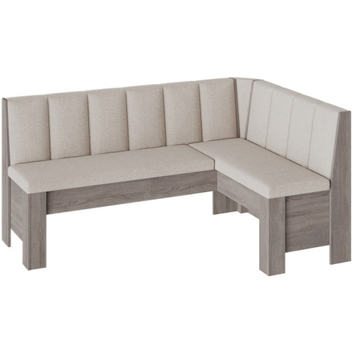 Ганновер Скамья угловая Дуб Сонома трюфель/Рогожка Capri Бежевая ТриЯ