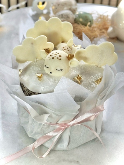 Кулич "Спящий оленёнок" 400 грамм (пасха)