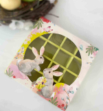 Коробка для 16 конфет "Пасхальные зайчата", 17,7 х 17,7 х 3,8 см