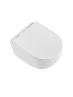 Унитаз подвесной BelBagno COMPATTO BB003CH-TOR/SC безободковый с сиденьем и смывом TORNADO