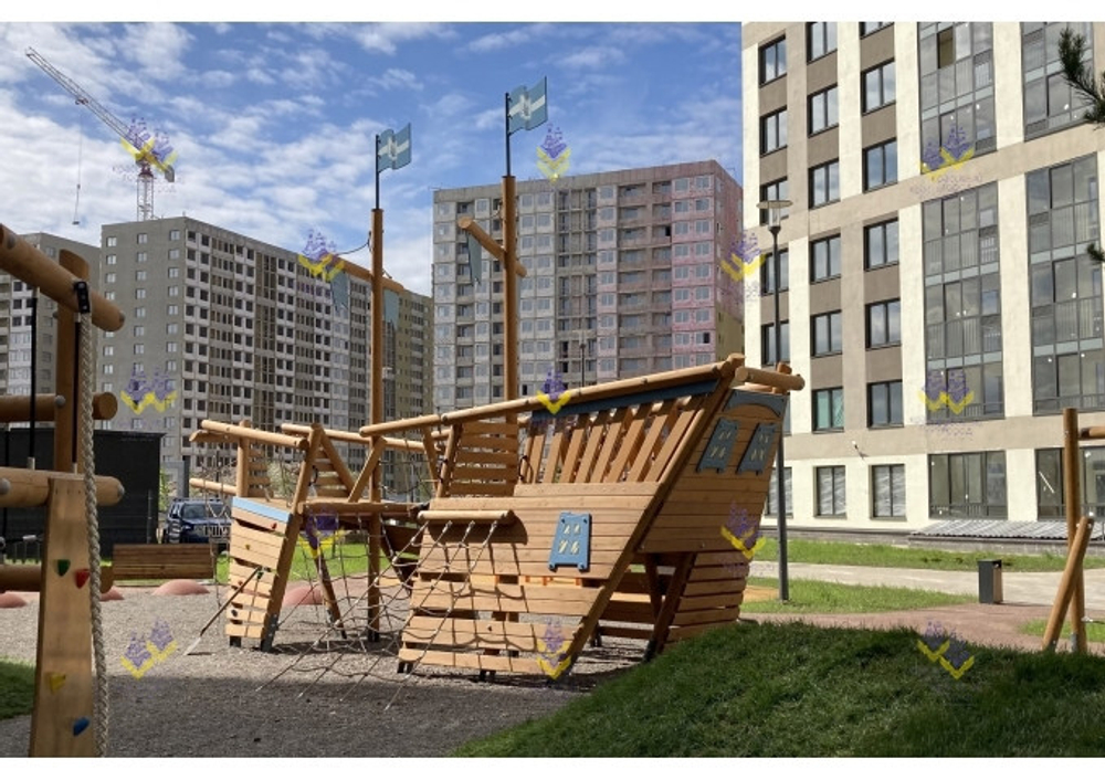 Игровой комплекс «Летучий голландец» дерево