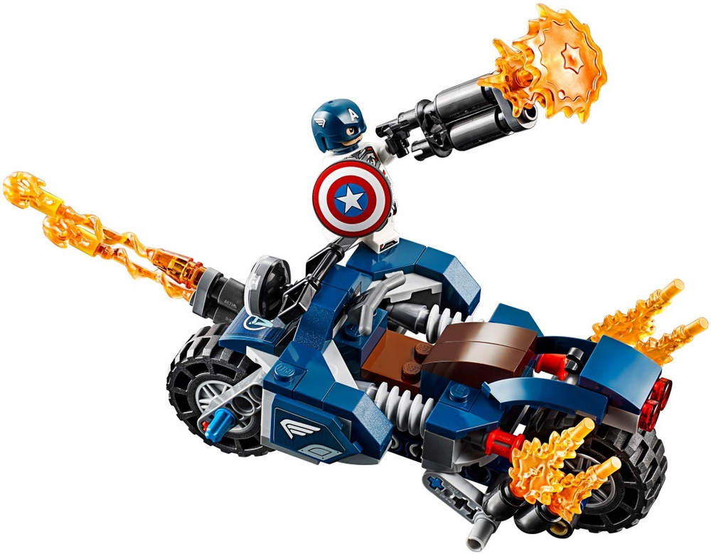 LEGO Super Heroes: Капитан Америка: Атака Аутрайдеров 76123 — Outriders Attack Set  — Лего Супергерои Марвел