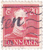 20 почтовых марок, Дания, 1930-1940-е годы, Военные годы, геральдика, исторические личности