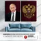 Модульная картина "Президент РФ и герб РФ"